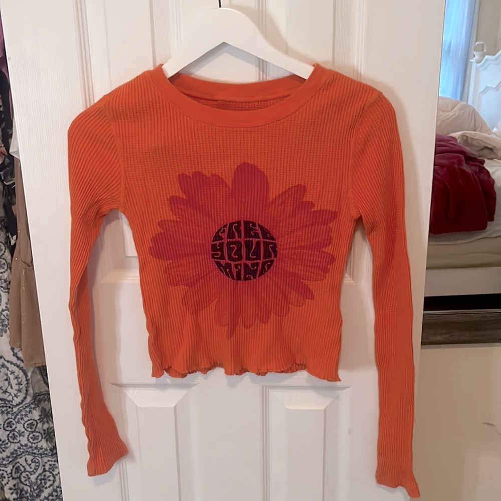 Urban outfitters ribbed long sleeve “free your mind